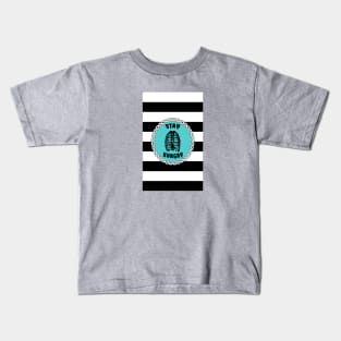 Stay Hungry Black Stripes Kids T-Shirt